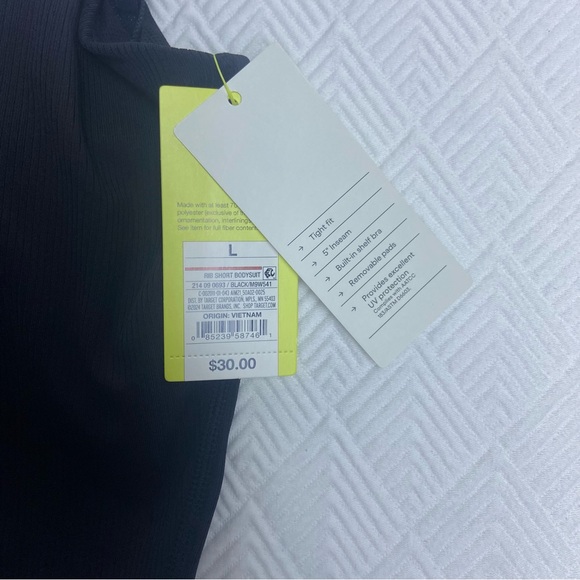 Women’s All In Motion (Target) Unitard Onesie Black Bodysuit Jumpsuit Athletic - Picture 5 of 12